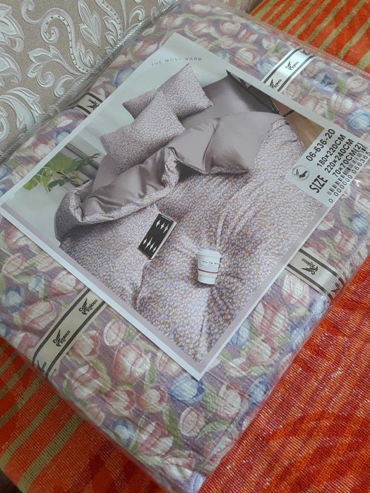 Двоспальна постільна білизна -  Муслін . Гарна якість !