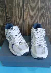 New Balance 530 White Silver Navy   43