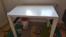 biurko z krzesłem obrotowym, IKEA, białe, meble dziecięce