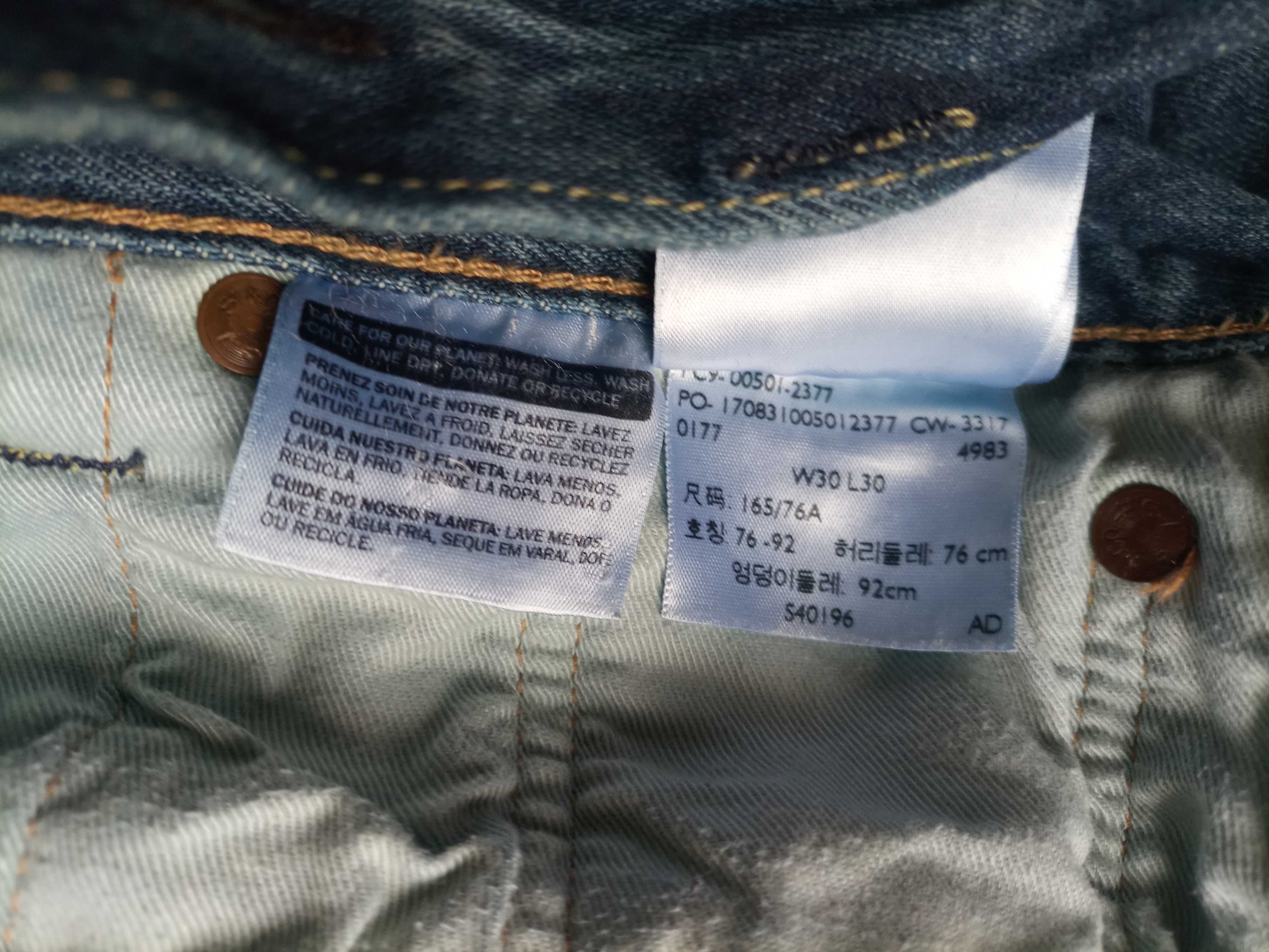 Levi Strauss 501 spodnie jeansowe W30 L30