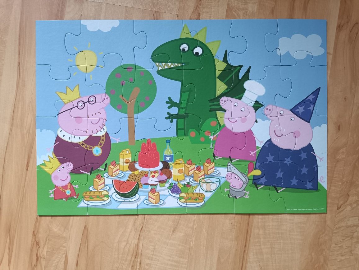 Puzzle świnka Peppa 24 sztuki