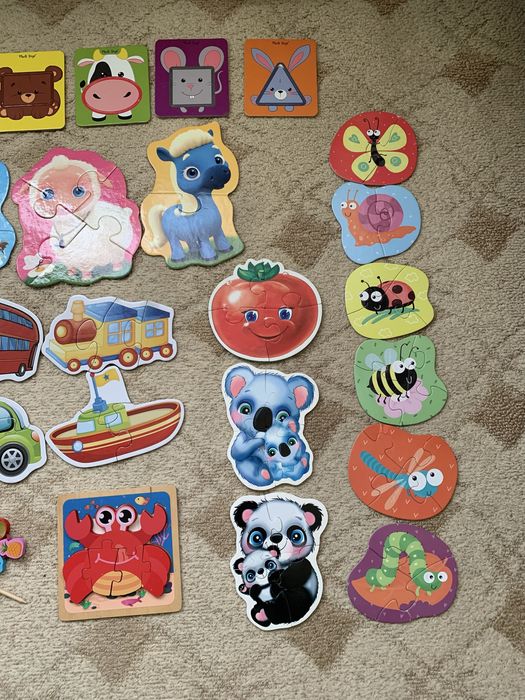 Рамки вкладиші, пазли, шнурівка, сортер, пірамідка