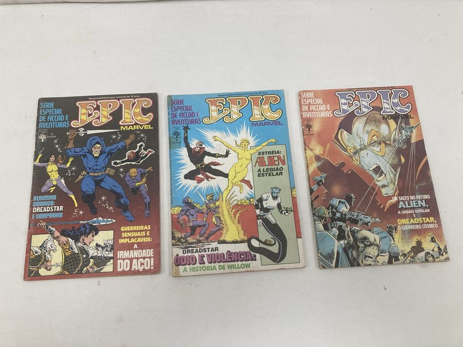 3 Revistas BD EPIC nº 1, 2 e 3