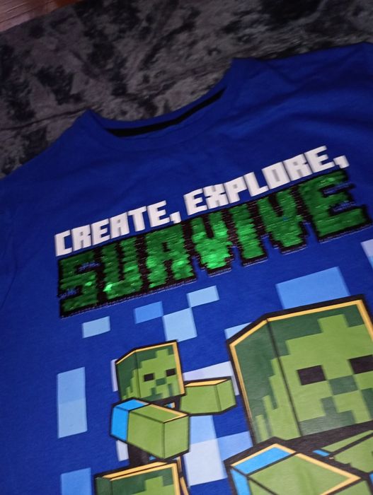 Bluzka bluzeczka koszulka na krótki rękaw Minecraft