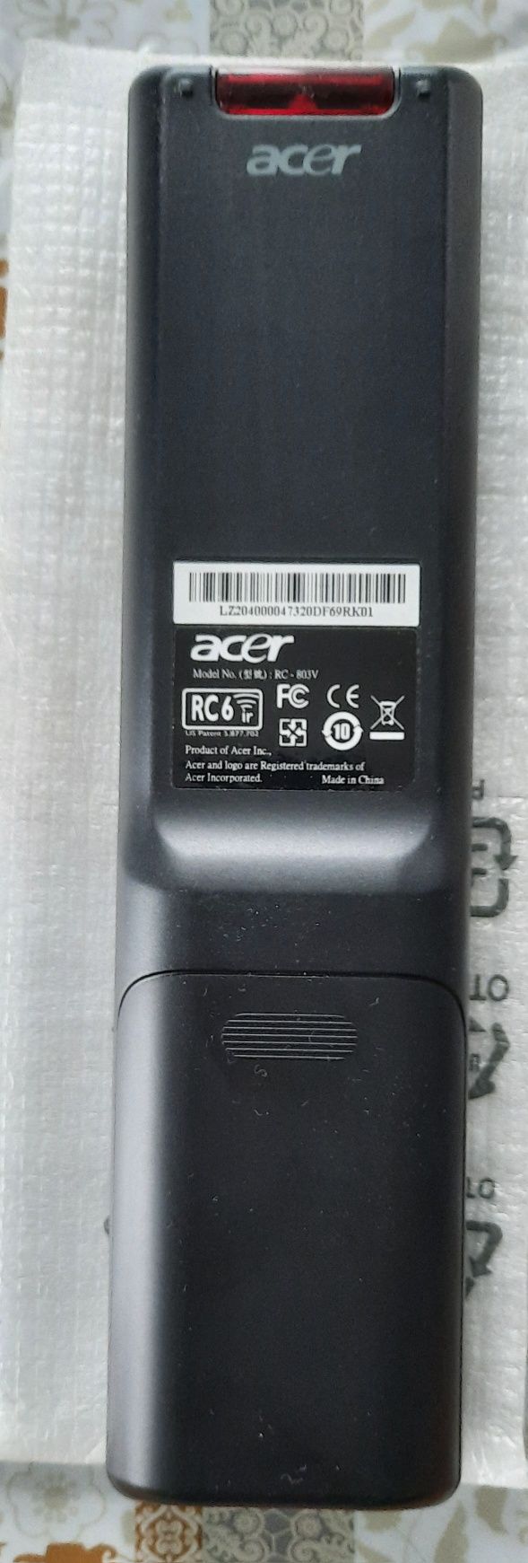 Дистанционный пульт управления от ноутбука ACER