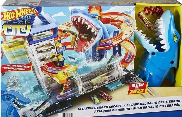 Трек Хот Вілс Сіті Втеча від Акули Hot Wheels City Shark Escape Mattel
