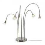 IKEA TIVED Lampa stołowa podłogowa Niklowana LED ramię lampy regulowan