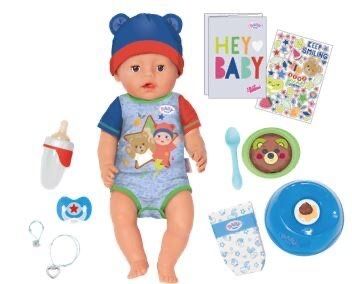 Лялька пупс BABY BORN хлопчик Джонас 834848 (43 см, з аксесуарами) Zap
