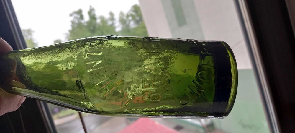 Lipinki Łużyckie Linderode A. Hentschke - przedwojenna butelka piwna.