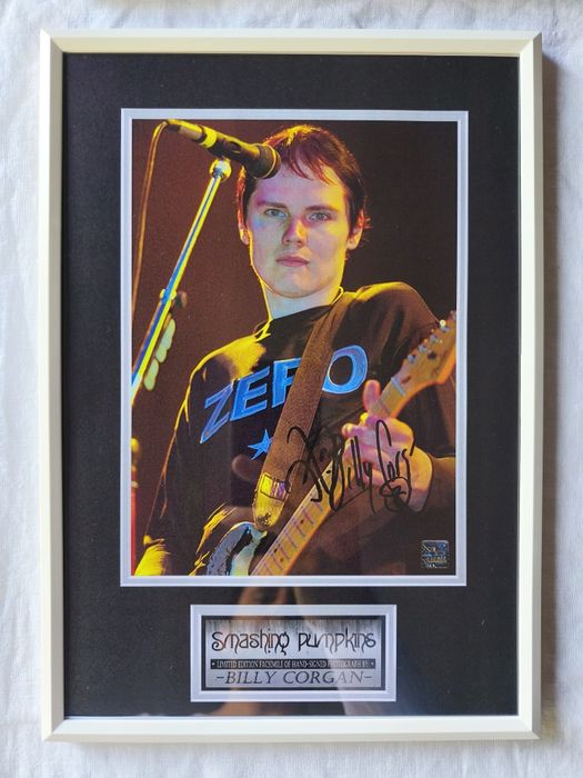 Moldura Smashing Pumpkins - Billy Corgan com Autógrafo (A4)