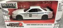 JDM Tuners 1/32 Jada Toys Nissan Skyline GTR R34 White 02