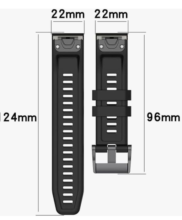 Pulseira de cor azul para Garmin 22mm