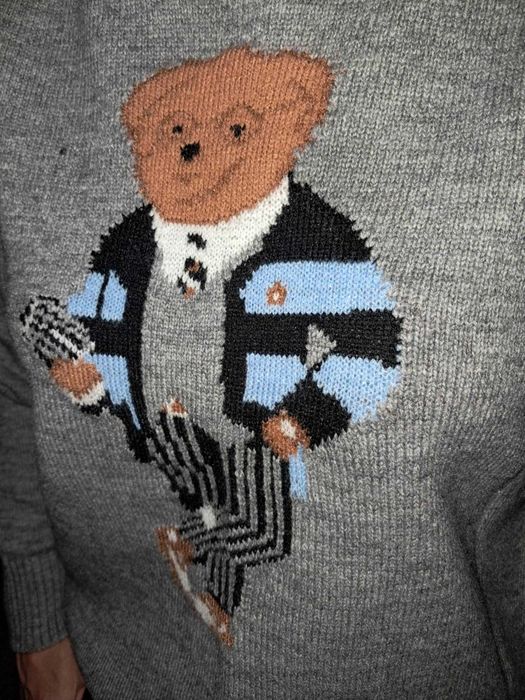 sweter damski ralph lauren bear miś rozmiar M