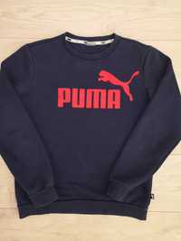 Bluza Puma klasyczna granatowa S 164 z czerwonym napisem