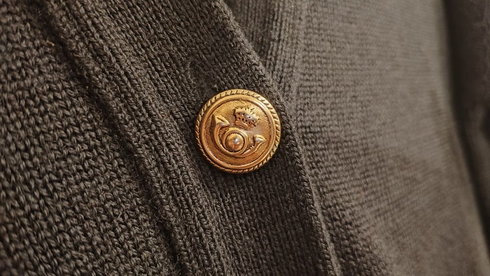 Wełniany kardigan vintage