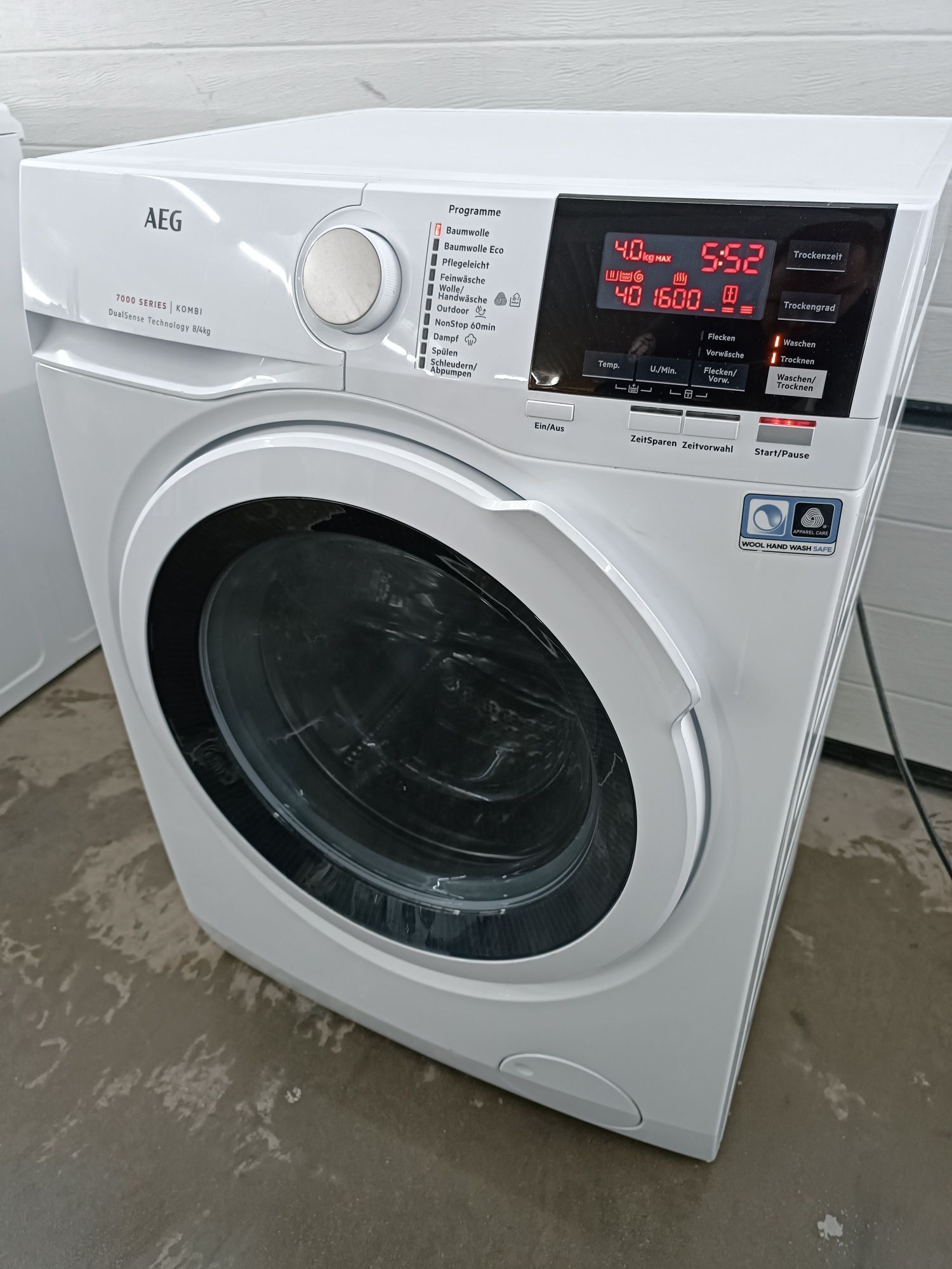 Прально-сушильна машина AEG 7000/2в1/8|4 Кг Вузька