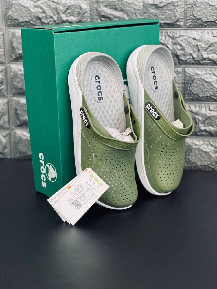 Повседневные Шлепанцы Crocs мужские Пляжные  шлепки кроксы сабо Крокс