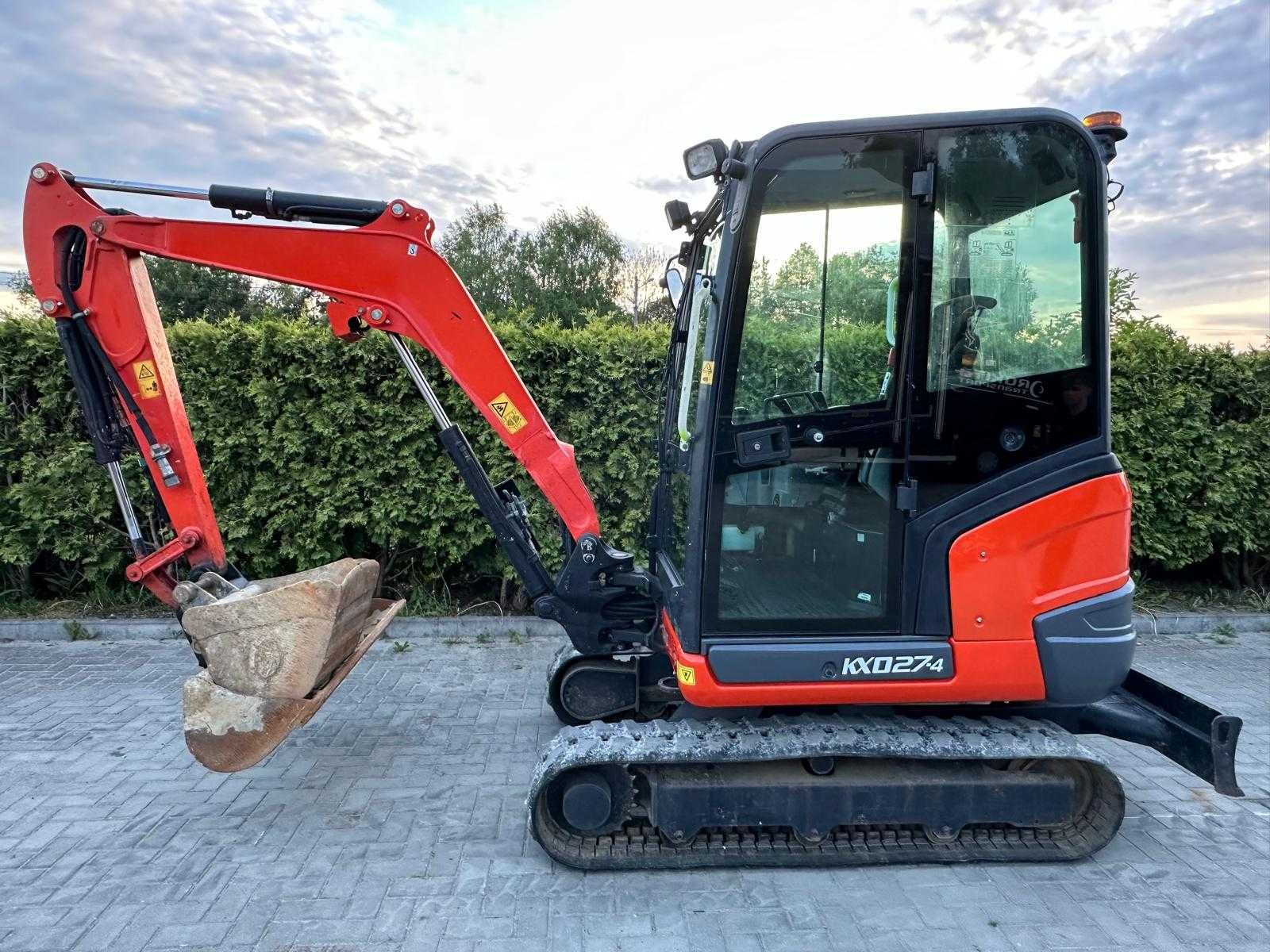 Kubota KX27-4 ,3 łyżki , 2019r