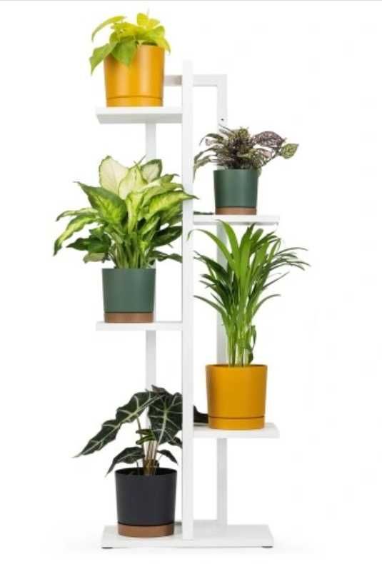 Kwietnik stojący metalowy na 6 donic TOWER 112,5cm