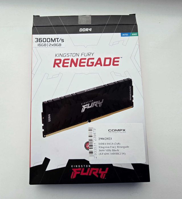 Оперативна памʼять Kingston Fury Renegade. 1х8Gb