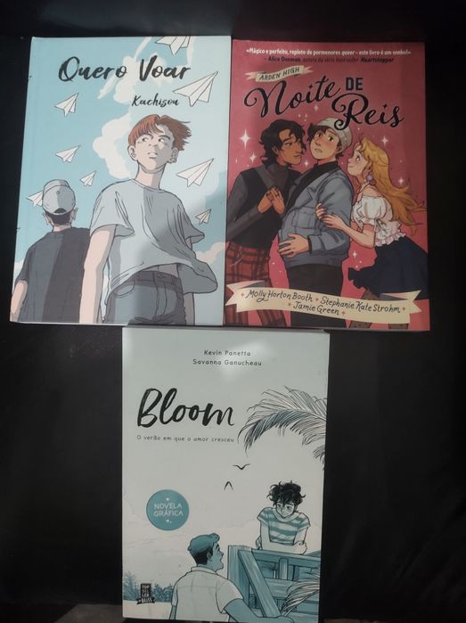 Três livros banda desenhada tema LGBT