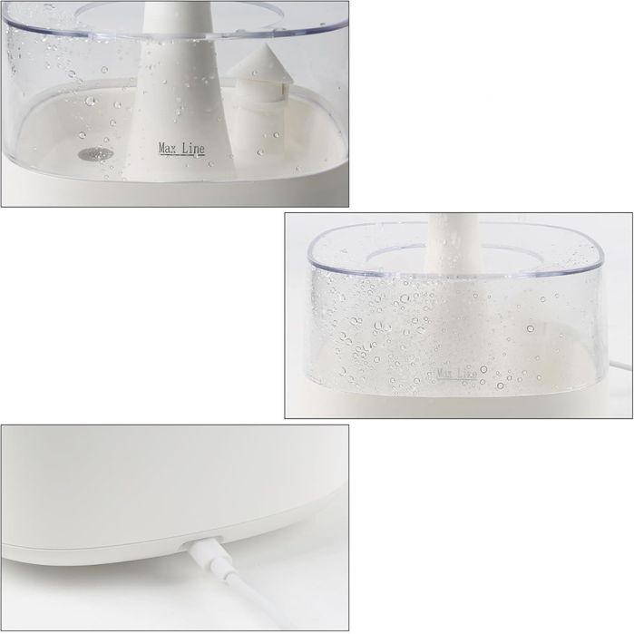 Nawilżacz powietrza pilot 450ml, z trybami deszczu i 7 kolorami LED