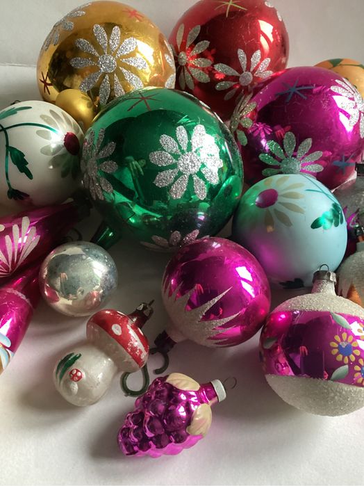 Bombki choinkowy z lat PRL Vintage