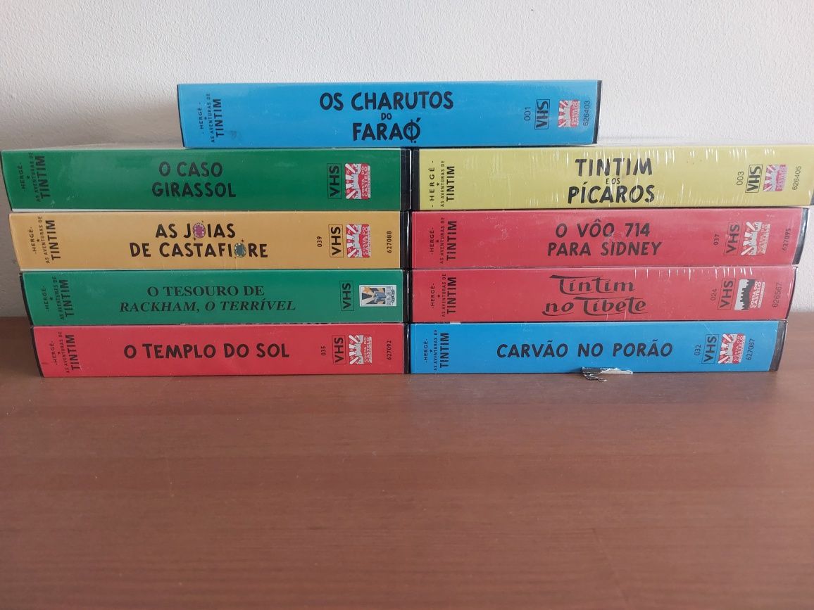 NOVOS e Selados - Tintim VHS (9U)