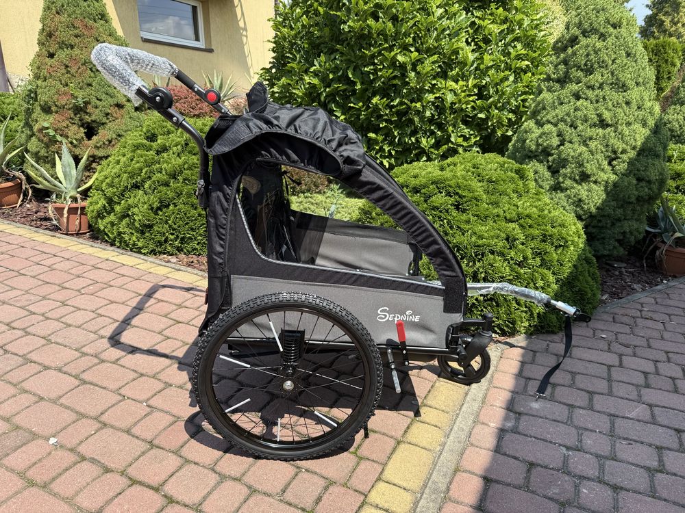 Przyczepka rowerowa wózek 2 w 1 Sepnine nowy