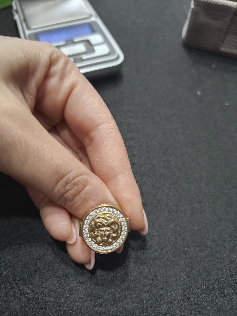 Złoty pierścionek rozmiar 14