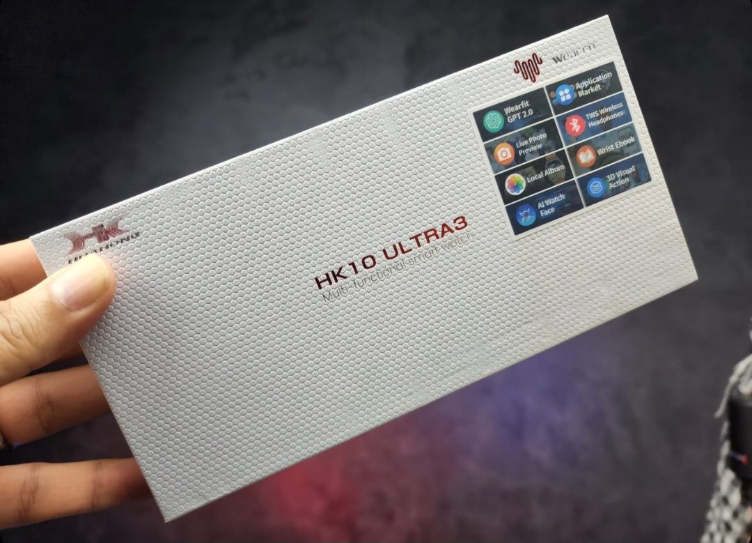 Smartwatch HK10 Ultra 3 czarny pasek menu PL