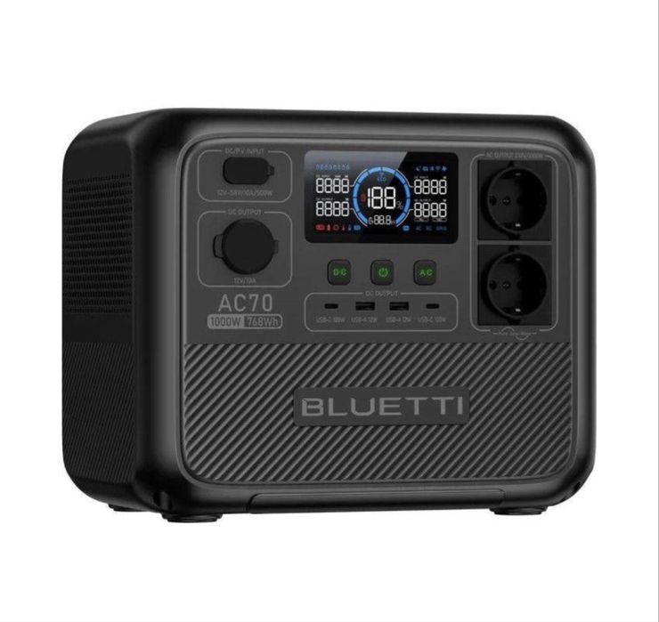 Зарядна станція Bluetti AC70 1000 Вт, 768 Вт/ год. Нові, в наявності