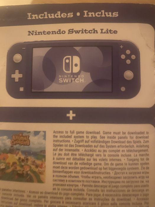 Nintendo switch lite azul com jogo
