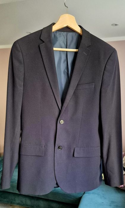 Marynarka męska granatowa EUR 48 Slim H&M HM
