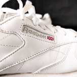 Белые кроссовки reebok. классика. оригинал, натуральная кожа