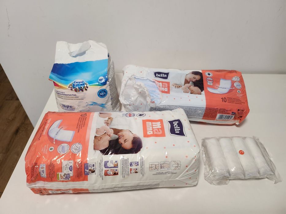 Podkłady poporodowe,majtki poporodowe