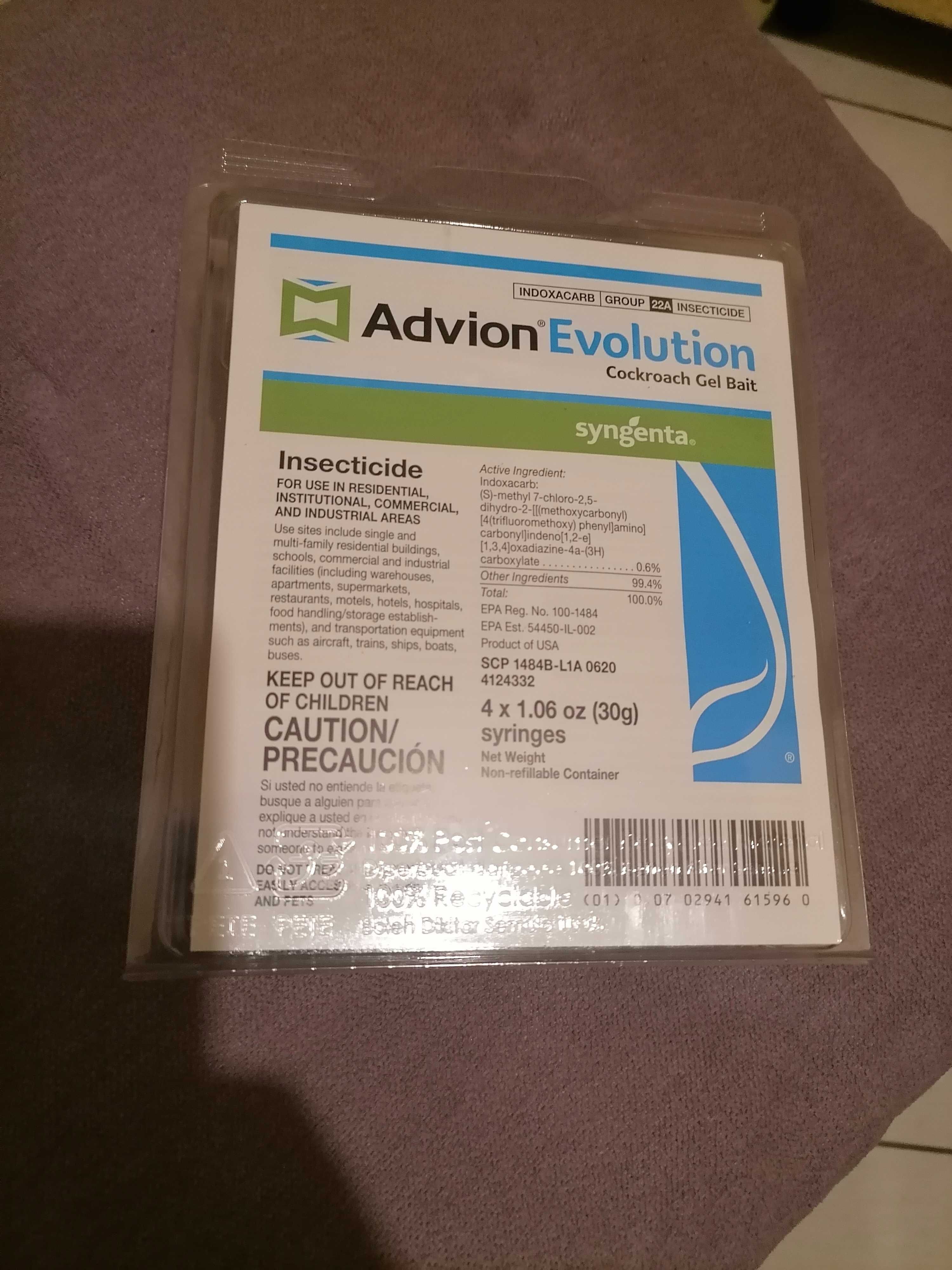 Advion Evolution Cockroach Gel Поліпшений Мощний Засіб від тарганів