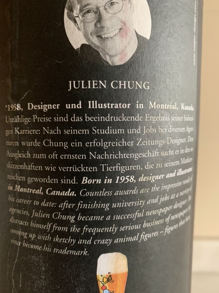 Copo de Cerveja Pintado a Mão pelo designer  Julien chung