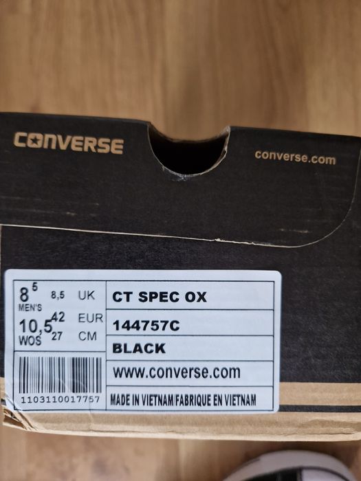 Trampki Converse czarne rozm. 42