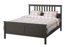 IKEA HEMNES Łóżko Czarnobrąz 180x200 cm