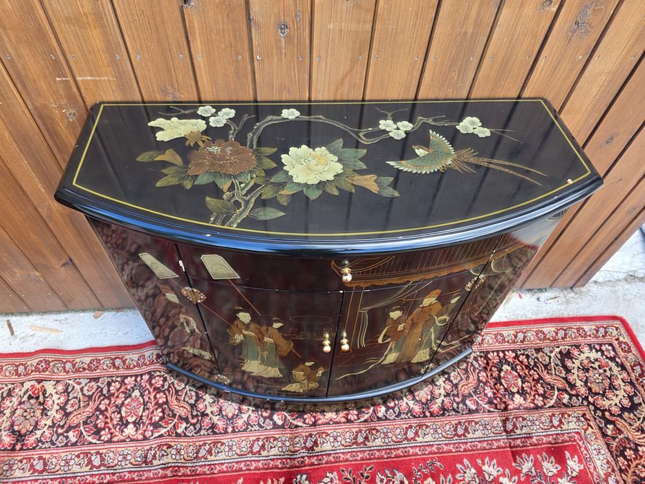 Chińska malowana komódka orientalna 100 cm #2037 Stylowy Węgrów