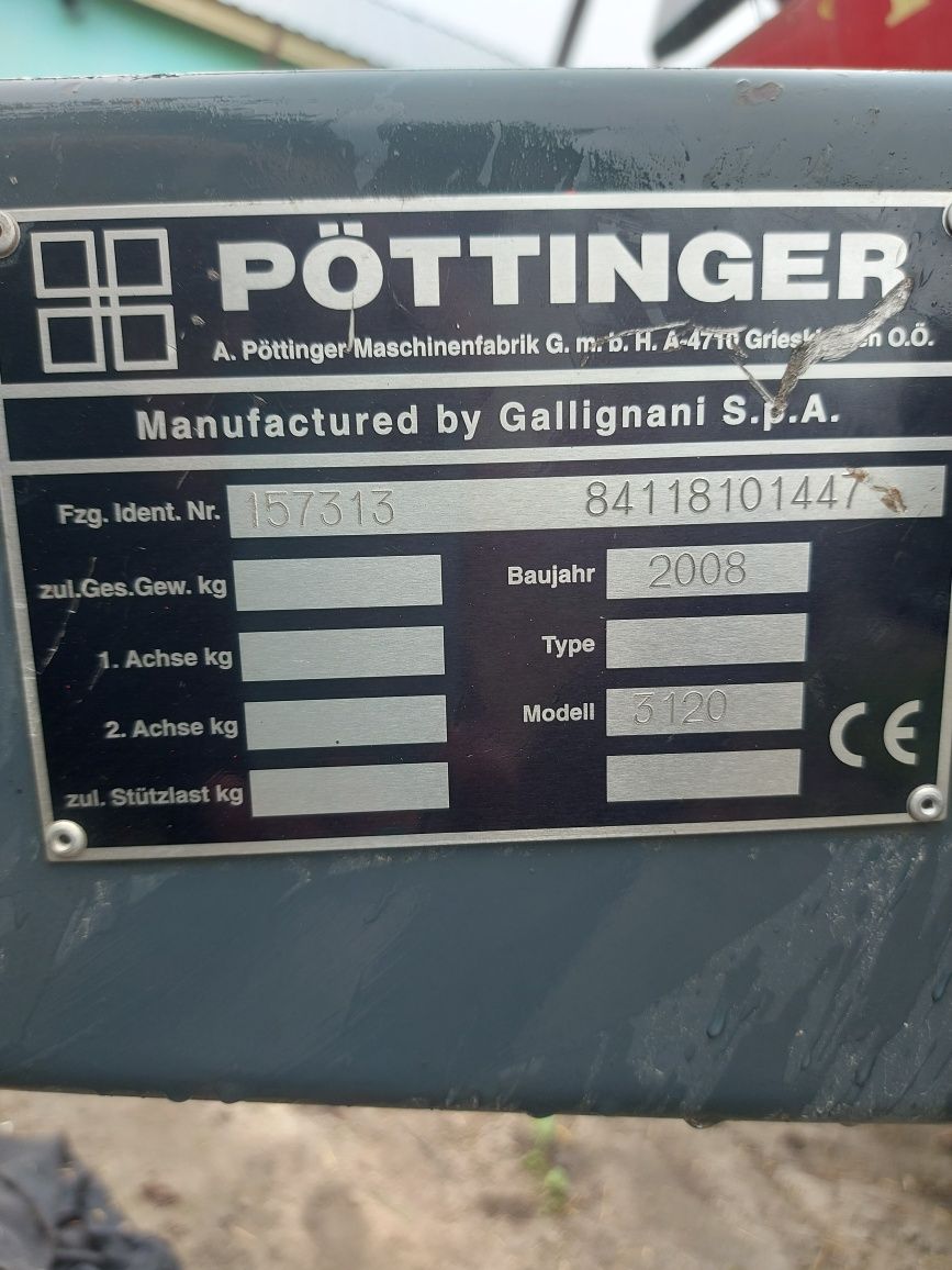 Підбирач Pottinger Rollprofi 3120