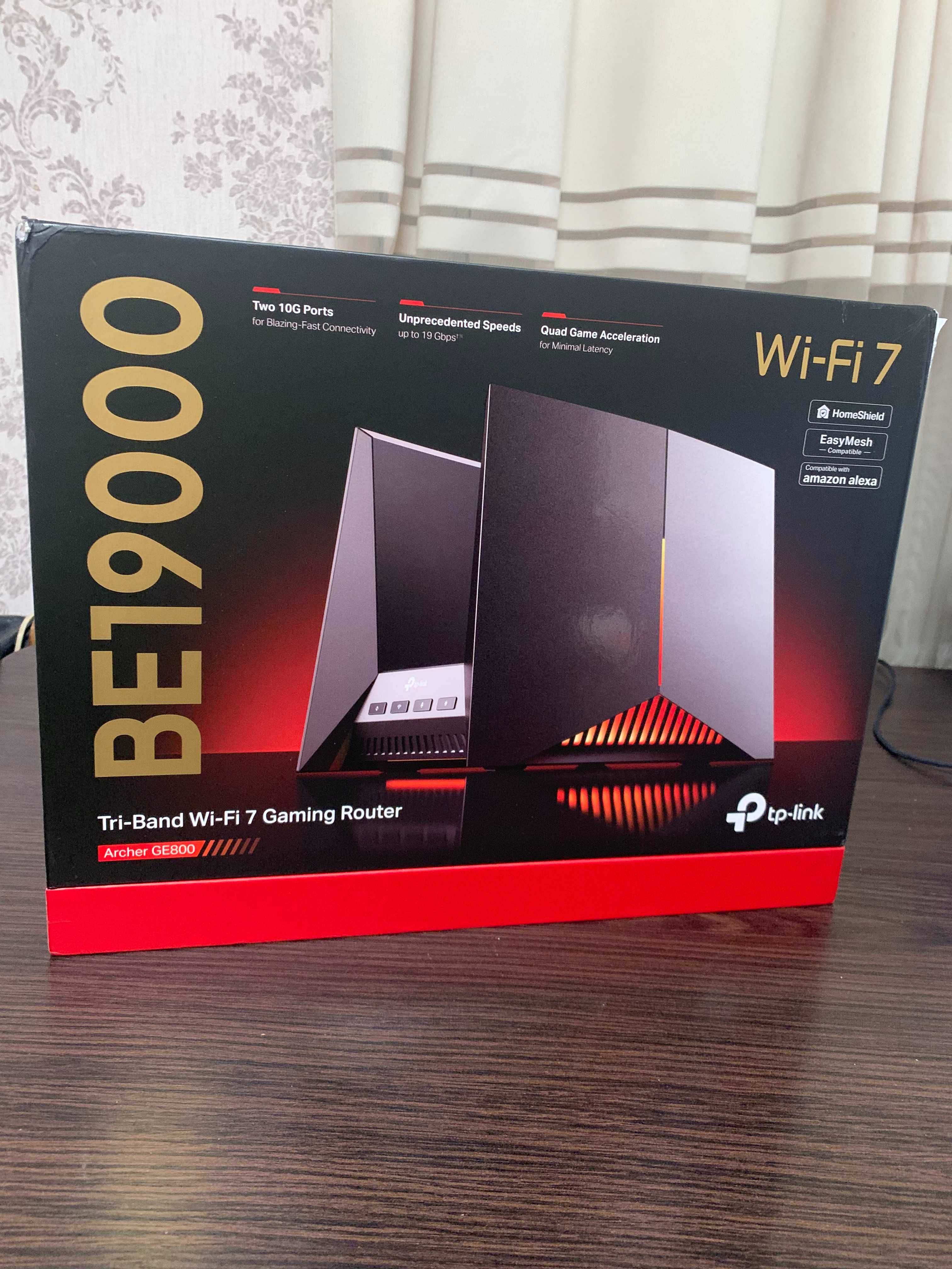 Игровой роутер TP-Link Archer GE800 | BE19000 Tri-Band Wi-Fi 7. Новый