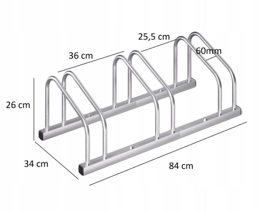 Stojak parking rowerowy na rower rowery 3 miejsca
