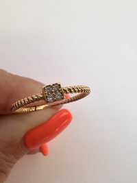 Стильное золотое кольцо красное золото 585 проба