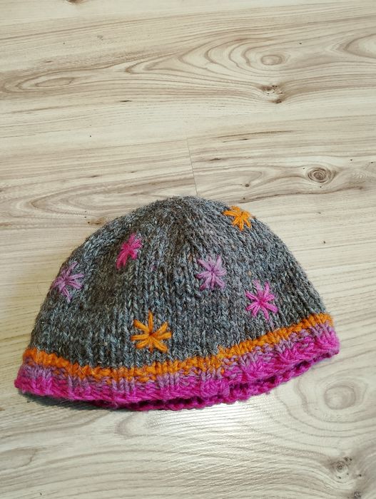 Brązowa Wełniana Dziecięca Czapka Zimowa Pachamama Pachamamita