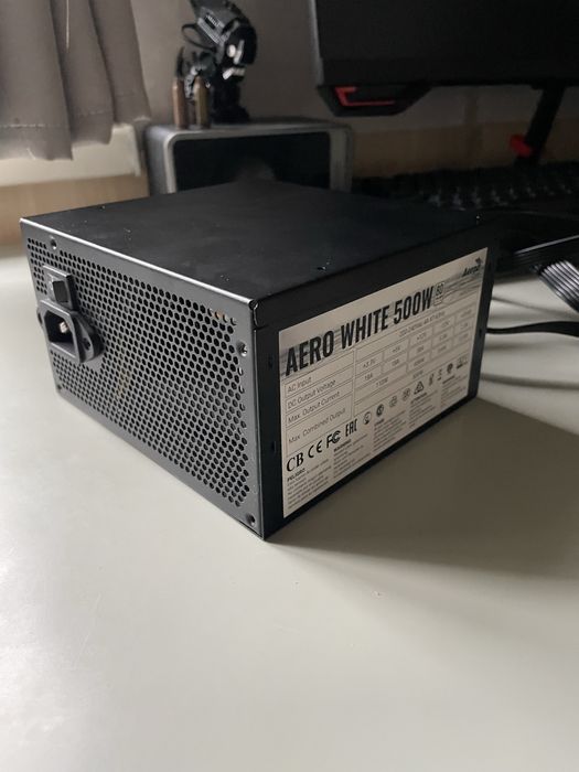 Блок живлення AeroCool AERO WHITE 500W 80 PLUS (БЖ 500 Вт)