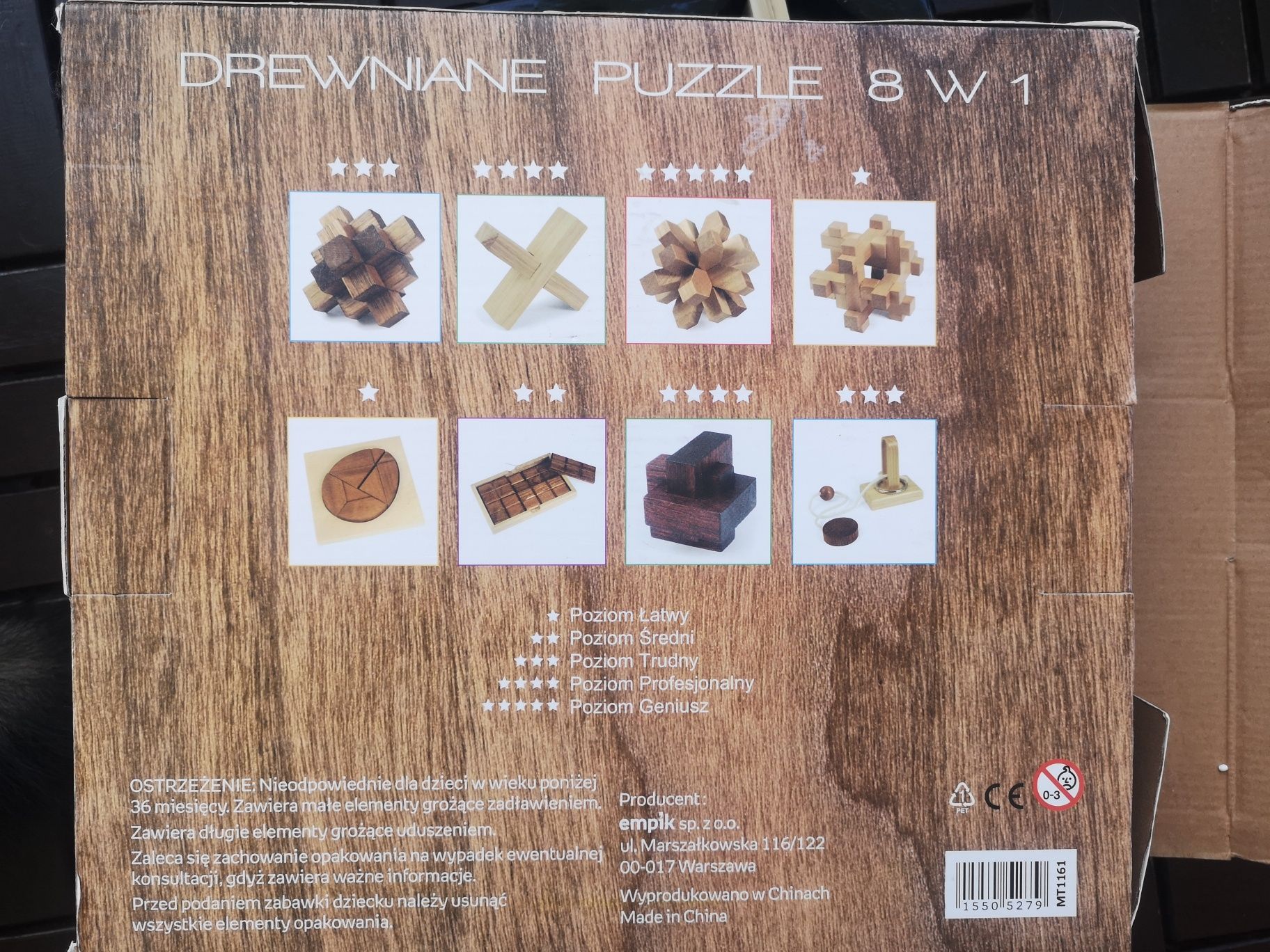 Drewniane puzzle 8 w 1 (empik)