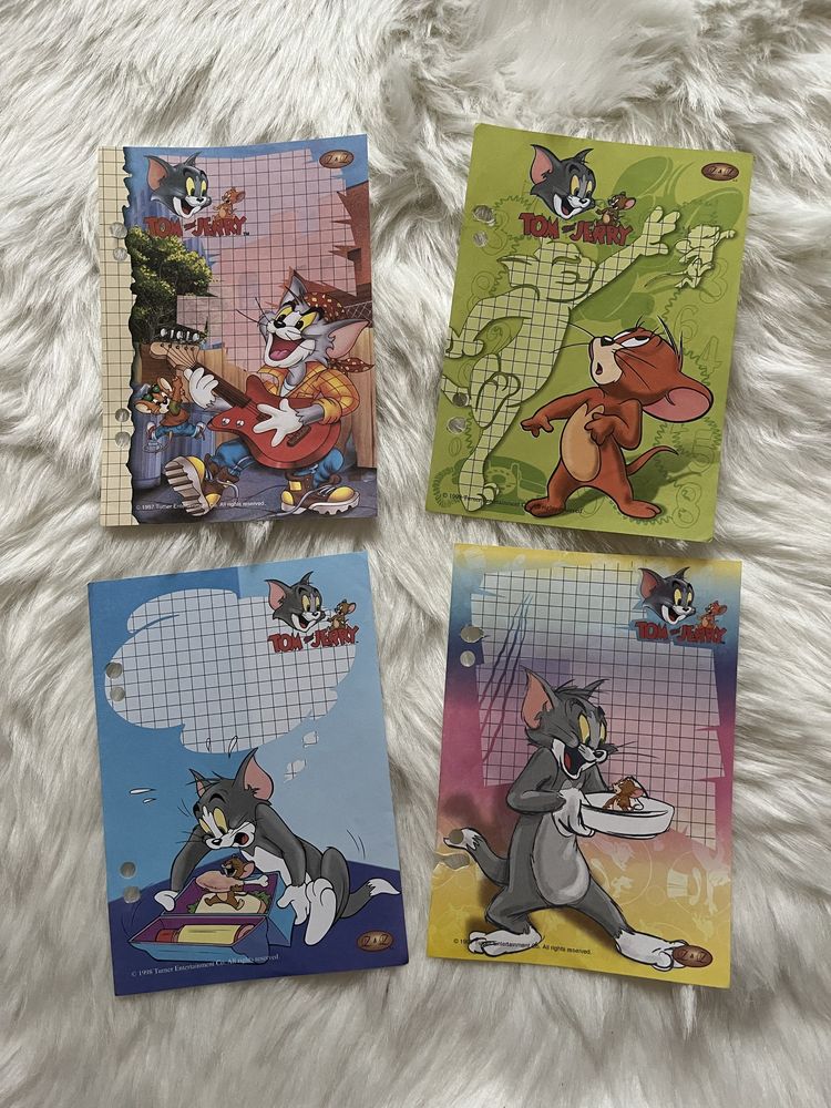 Karteczki do segregatora tom and jerry