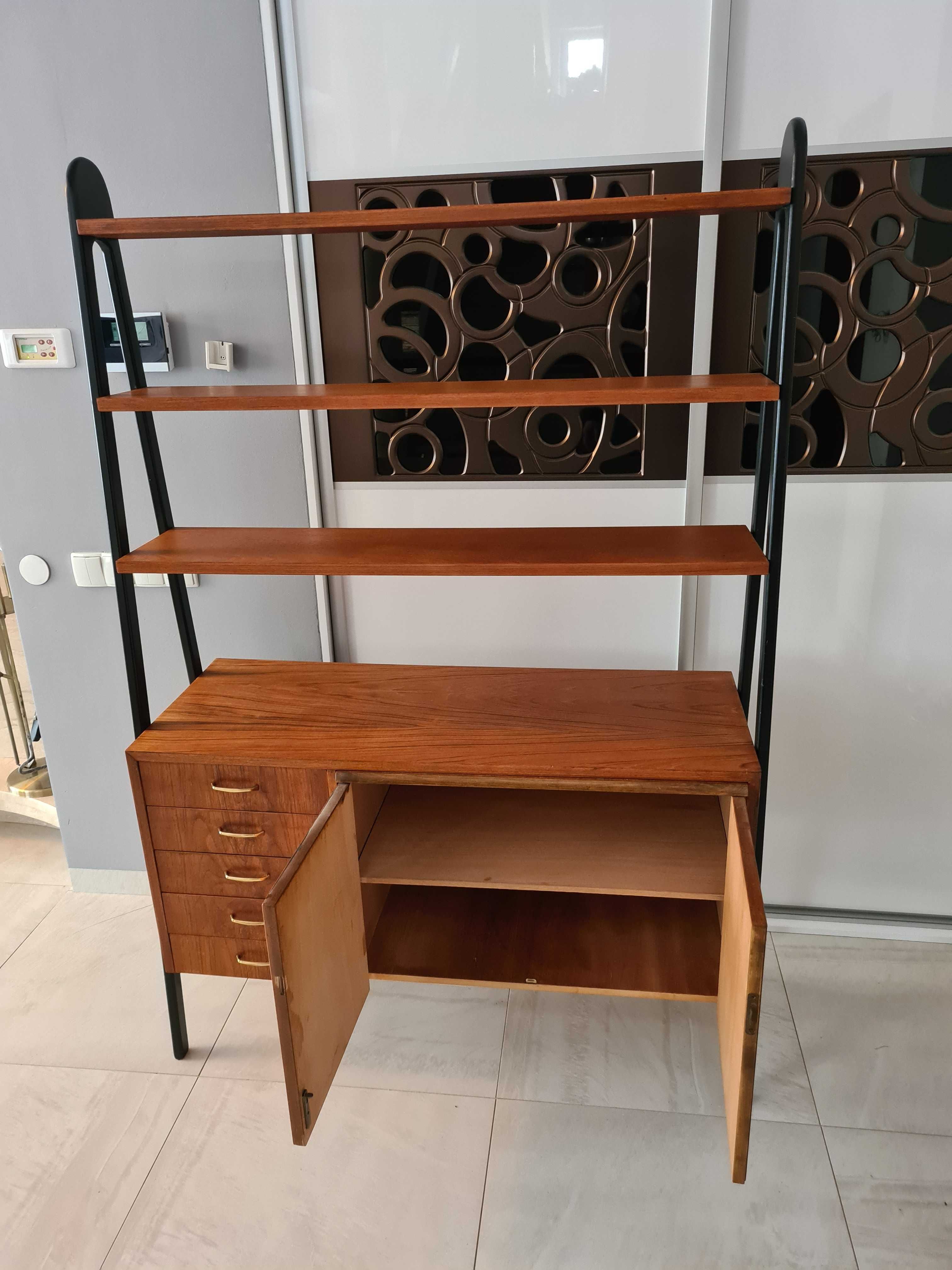 Regał retro vintage PRL LATA60 TEAK